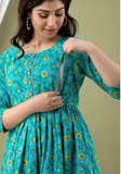 MamaVibez Premium Floral Maternity & Feeding Gown