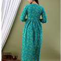 MamaVibez Premium Floral Maternity & Feeding Gown