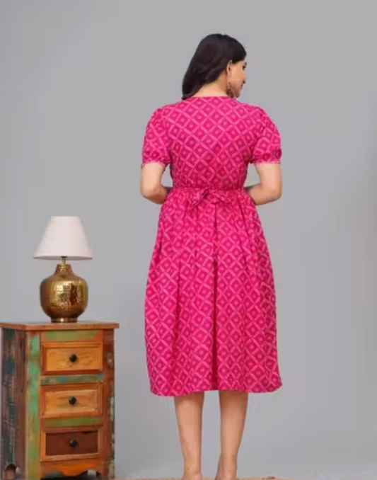 MamaVibez Cotton Maternity & Feeding Kurti