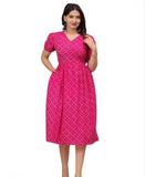 MamaVibez Cotton Maternity & Feeding Kurti