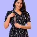 MamaVibez Premium Floral Maternity & Feeding Kurti
