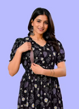 MamaVibez Premium Floral Maternity & Feeding Kurti