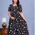 MamaVibez Premium Floral Maternity & Feeding Kurti