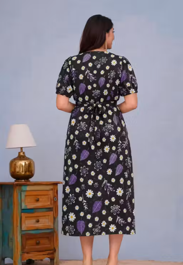 MamaVibez Premium Floral Maternity & Feeding Kurti